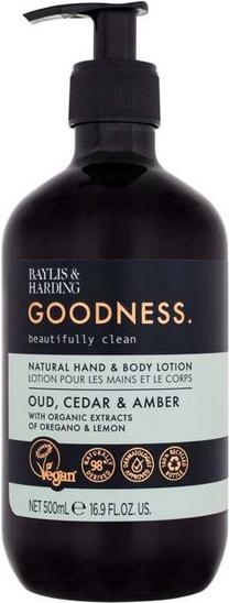 Kūno losjonas Baylis & Harding Goodness Oud, Cedar & Amber, 500 ml