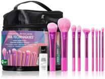 Dekoratīvās kosmētikas otu komplekts Real Techniques Winter Brights Limited Edition, 11 gab., rozā krās.