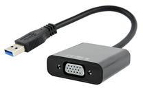 Adapteris Gembird USB / VGA USB 3.0 A male, VGA female, 0.15 m, melna krās.