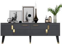 TV galds Kalune Design Moda, antracīta krās./zelta krās., 35 cm x 150 cm x 53.2 cm