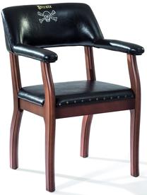 Vaikiška kėdė Kalune Design Pirate Plus, ruda sp./juoda sp., 55 cm x 84 cm