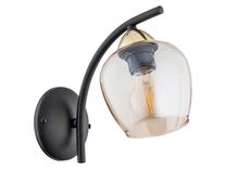 Valgusti seinale Lemir Maral O3070 K1 CZA + ZL, E27, 1 x 60 W, läbipaistev v./kuldne v. / must v.