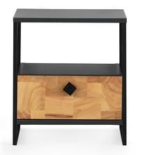 Naktinis staliukas Kalune Design Altunizade 854KLN3912, antracito sp./ruda sp., 50 cm x 45 cm x 41 cm