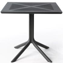 Lauko stalas Nardi Clip, juoda sp., 80 cm x 80 cm x 75 cm