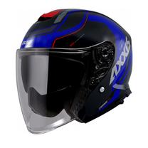 Motociklininko šalmas Axxis Mirage SV Village B7, M, mėlyna sp.