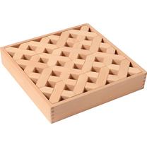 Izglītojošās rotaļlieta, konstruktors X-Blocks, koka krās., 16 gab.