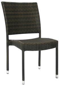 Lauko kėdė Garden4you Wicker, ruda sp., 60 cm x 49.5 cm x 92 cm