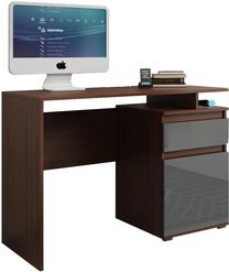 Rakstāmgalds ar skapi Pro Meble Milano PKC 105, 105 cm x 50 cm, 75 cm, brūna krās./pelēka krās.