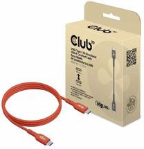 Laidas Club 3D CAC-1511, 2 x USB Type C, 100 cm, raudona sp., 240 W