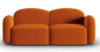Sofa Micadoni Home Blair Velvet, oranžinė sp., 194 x 87 cm x 80 cm