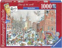 Pusle Ravensburger Amsterdam In Winter 19786, 50 cm x 70 cm, 1000 tk, mitmevärviline