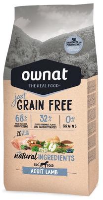 Kuiv koeratoit Ownat Just Grain Free Lamb, 14 kg