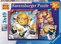 Pusle 3in1 Ravensburger Despicable Me 4 12001061, 21 cm x 21 cm, 147 tk, mitmevärviline