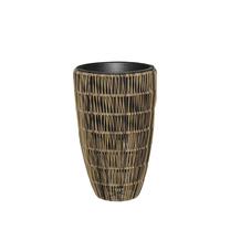 Puķu pods Home4you, plastmasa, Ø 26 cm, brūna krās.
