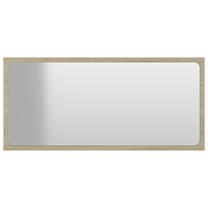 Spogulis VLX Bathroom Mirror, stiprināms, 80 cm x 37 cm, gaiši brūna krās.