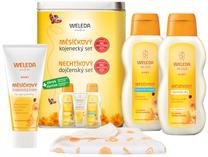 Kūno priežiūros rinkinys Weleda Baby Calendula Oil, 106183, 475 ml, 4 vnt.