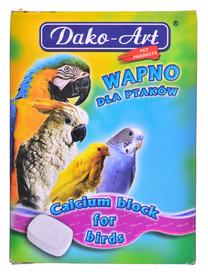 Maisto papildas paukščiams Dako-Art Calcium and Mineral Block, didelėms papūgoms, 0.12 kg