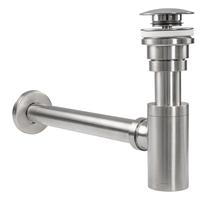 Sifono rinkinys su „Click-clack“ dangteliu praustuvui Rea REA-A4400, click clack funkcija, matinio nikelio sp.