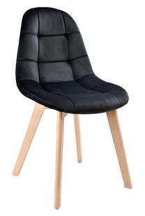 Valgomojo kėdė eHokery K-Austin Velvet TOH2780, matinė, juoda sp., 46 cm x 39 cm x 83 cm
