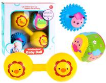 Развивающая игрушка для младенца Intellectual Baby Ball, синий цв./красный цв./желтый цв.