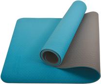 Fitnesa un jogas paklājs Schildkrot Fitness Bicolor Bicolor, zila krās./pelēka krās., 180 cm x 61 cm x 0.4 cm