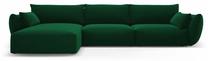 Kampinė sofa Cosmopolitan Design Matera, žalia sp., kairinė, 171 x 308 cm x 85 cm