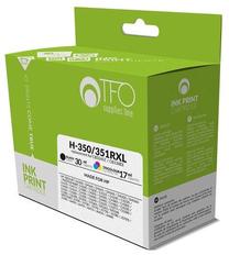 Tintes printera kasetne TFO H-350/351RXL(1xH-350RXL + 1xH-351RXL) Remanufactured, dzeltens krās./melns krās./fuksīna (magenta) krās., 47 ml
