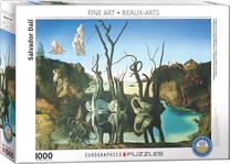 Dėlionė Eurographics Fine Art Salvador Dali Swans Reflecting Elephants 6000-0846, 67.6 cm x 48.9 cm, 1000 vnt., įvairių spalvų