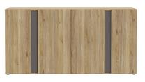 Komoda Forte Islantilla ISTK241-M689, ąžuolo sp., 88.1 cm x 176.9 cm x 41 cm