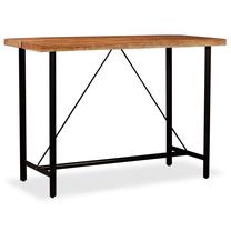 Baro stalas VLX, ruda sp./juoda sp., 150 cm x 70 cm x 107 cm