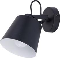 Valgusti seinale TK Lighting Primo 2747, E27, 1 x 60 W, must v. / must v.