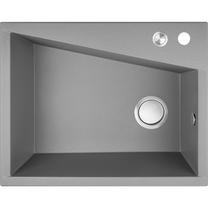 Virtuvinė plautuvė Laveo Grenada SBG_510T, Grey, granitas, 60 cm x 48 cm x 20 cm, pilka sp.