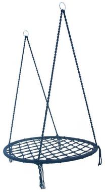 Ligzdas šūpoles bērniem Storks Nest, 80 cm, pelēka krās.