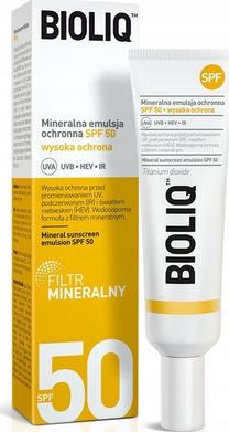 Priemonė įdegio priežiūrai veidui Bioliq Mineral SPF50, 50 ml