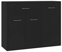 Komoda VLX 800676, juoda sp., 70 cm x 88 cm x 30 cm