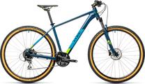 Dviratis kalnų Cube Aim Race, 29 ", 21" rėmas, mėlyna sp./žalia sp.