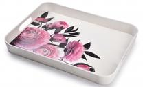 Padėklas Cookini By Mondex Basic Kitchen HTBB8550, 40.5 cm x 4 cm, 31 cm, Balta sp./Rožinė sp.