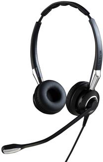 Laidinės ausinės Jabra Biz 2400 II Duo QD, juoda sp.