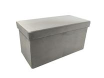 Pufas Perfecto Duo, pilka sp., 30 cm x 60 cm x 30 cm