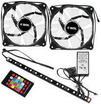 Oro aušintuvas korpusui iBOX 2xRGB 12 cm Fan Set