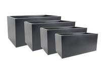 Gėlių vazonas Domoletti LT2219-4S, keramika/molis, 100 cm x 47 cm, Ø 100 cm, juoda sp.
