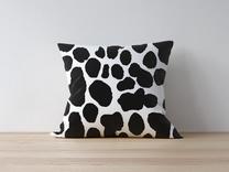 Dekoratyvinės pagalvėlės užvalkalas Mioli Decor 1061, balta sp./juoda sp., 43 cm x 43 cm