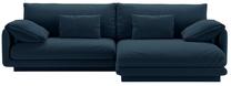 Kampinė sofa Micadoni Torino Structured, tamsiai mėlyna sp., dešininė, 250 x 170 cm x 83 cm
