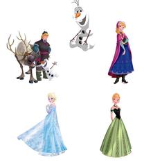 Sieninis lipdukas Disney Frozen, įvairių spalvų