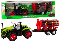 Игрушечный трактор Lean Toys Farm, красный цв./зеленый цв.