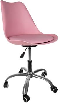 Vaikiška darbo kėdė Malatec Swivel, 48 x 51 x 77 - 87 cm, rožinė sp.