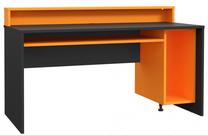 Rakstāmgalds Forte Tezaur TZRB212B3-C913, 160 cm x 69 cm, 93.8 cm, melna krās./oranža krās.