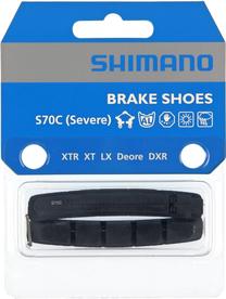 Stabdžių kaladėlių įdėklai Shimano S70C Y8A298030, kompozicinės medžiagos, juoda sp., 2 vnt.