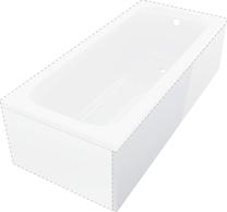 Prekė su pažeista pakuote. Vonios panelė Deante Prizma, 160 cm x 1 cm x 50 cm