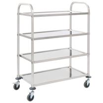 Lentyna VLX 4-Tier 50916, sidabro sp., 107 cm x 55 cm x 125 cm